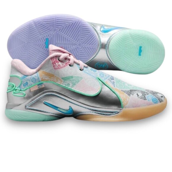 Nike x Monopoly Lebron 22 EP Mens Basketball Shoe Size 13 Green Pink FZ1097 100 - Picture 1 of 8